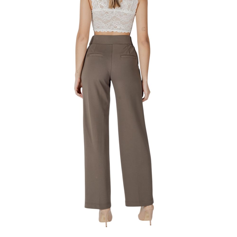 Brown Viscose Pant - ventzia