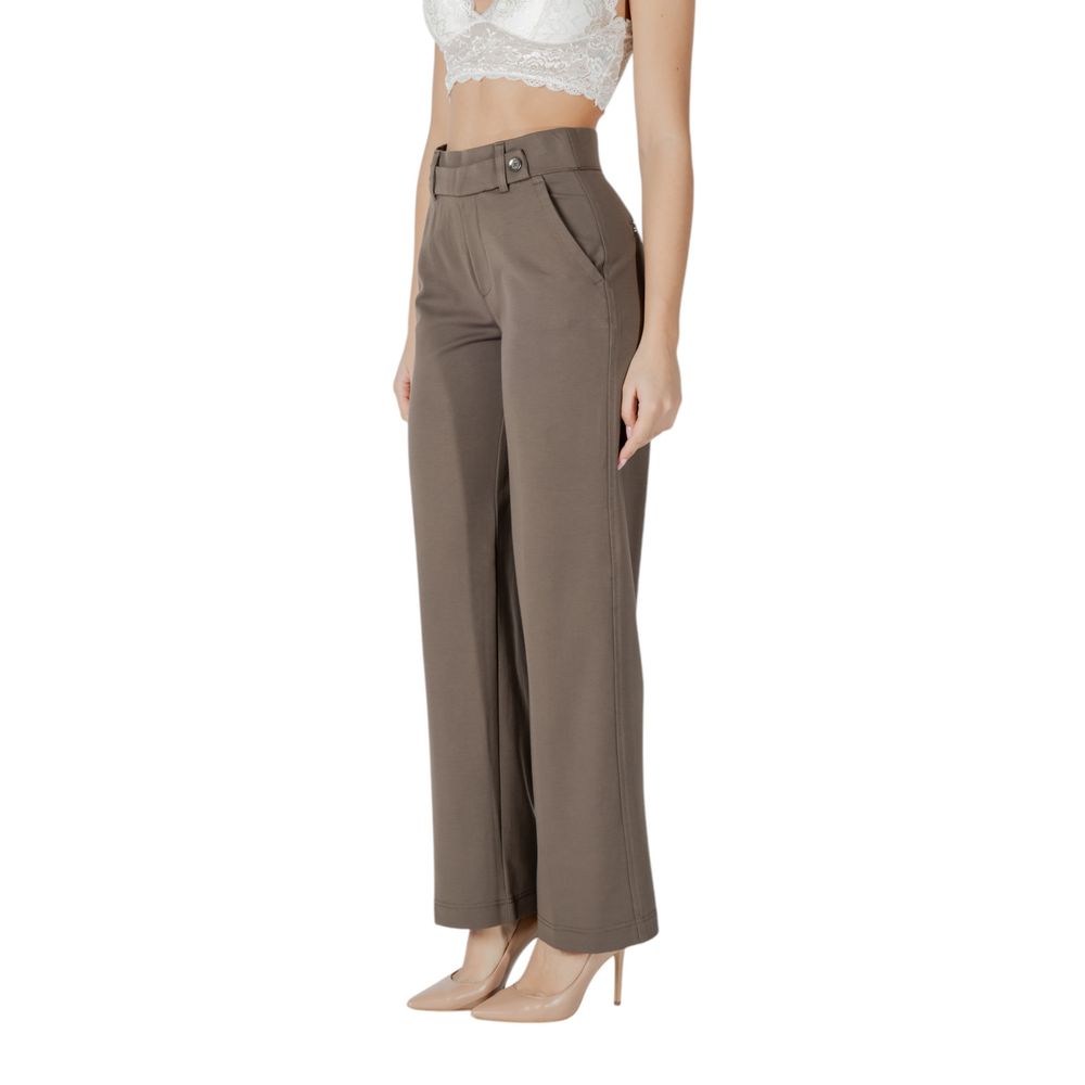 Brown Viscose Pant - ventzia