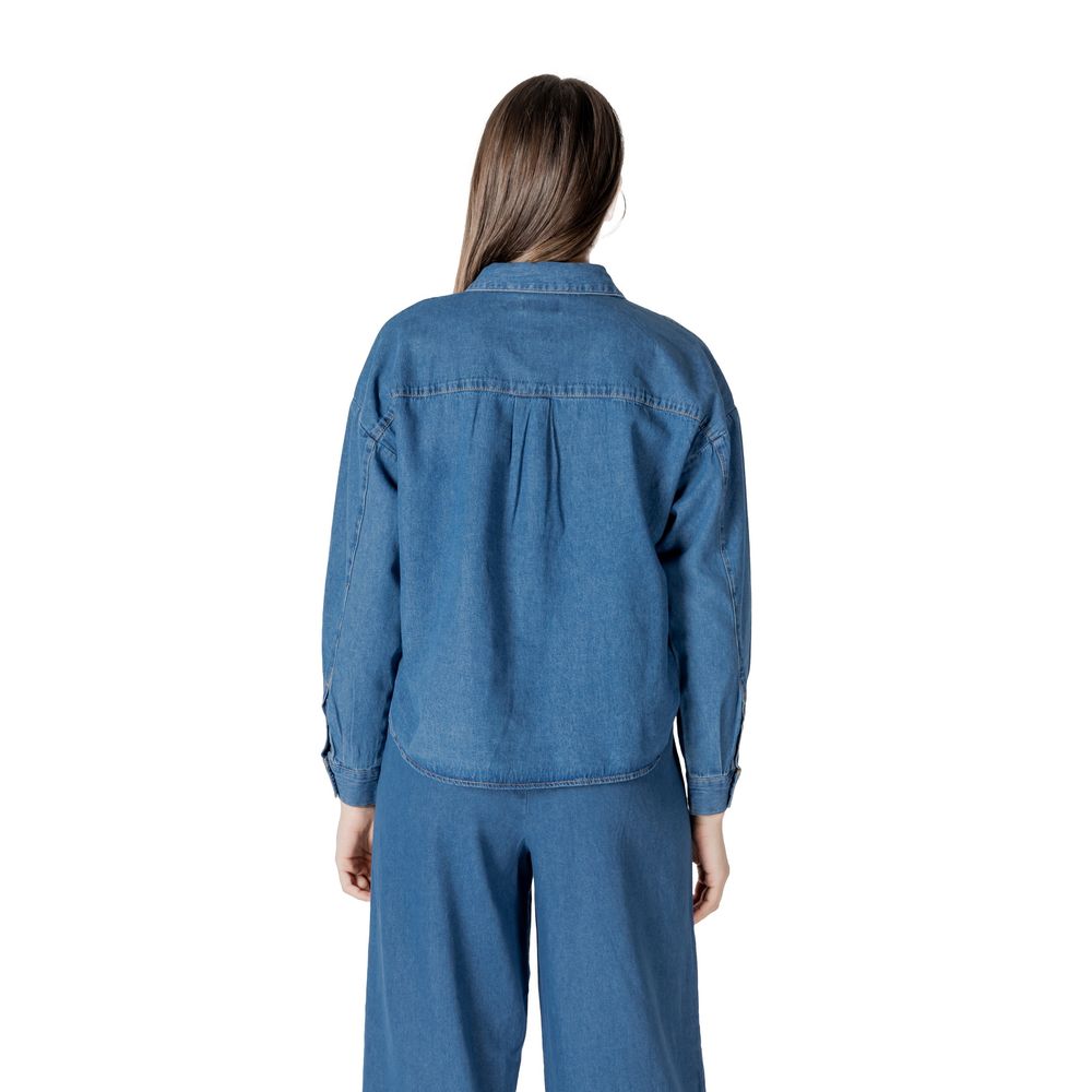 Blue Cotton Blouse
