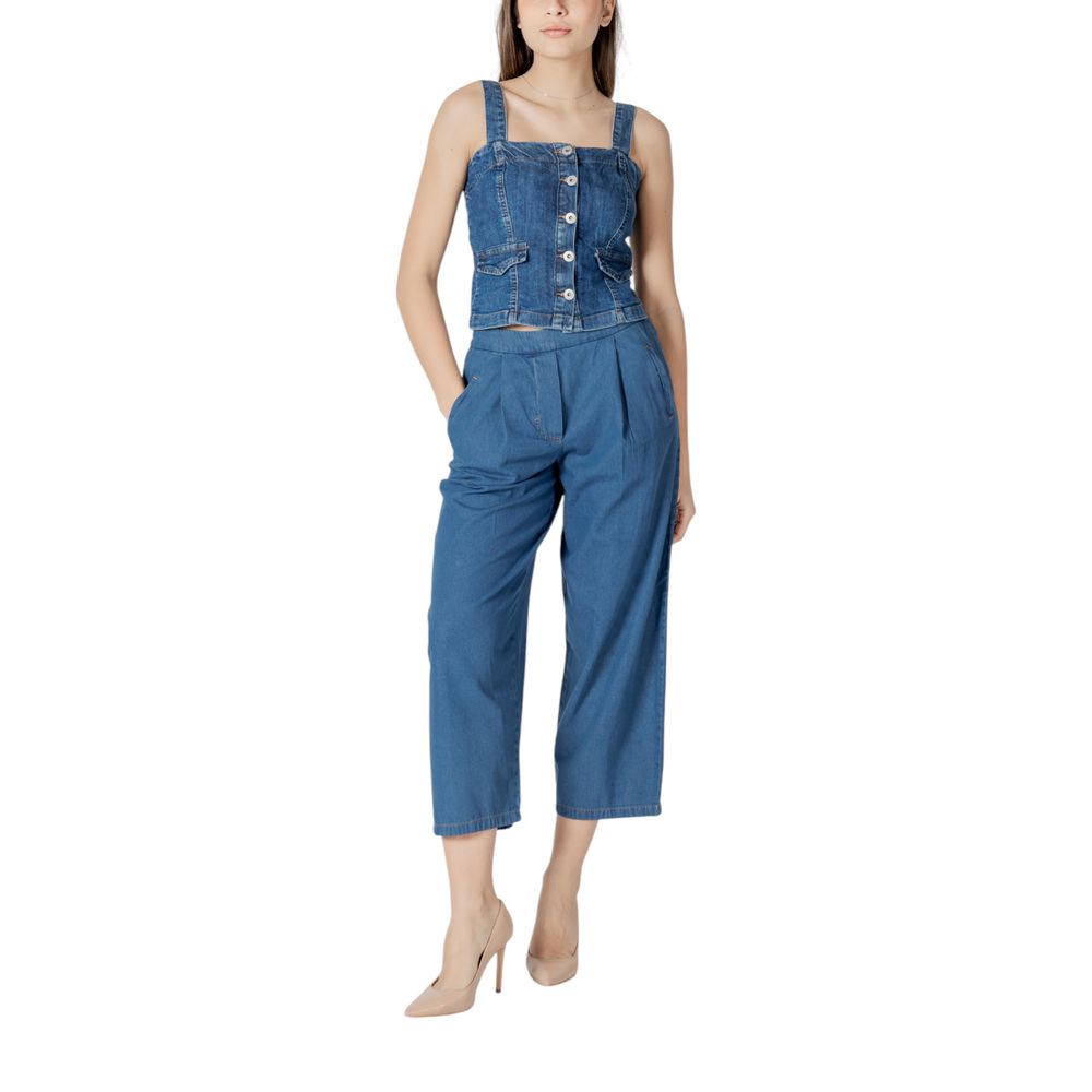 Blue Cotton Jeans Denim - ventzia