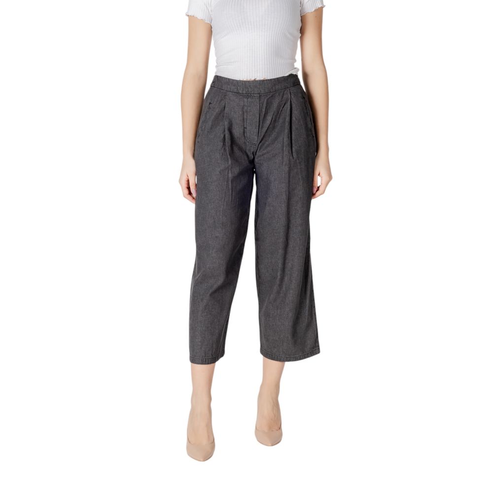 Black Cotton Jeans Denim - ventzia