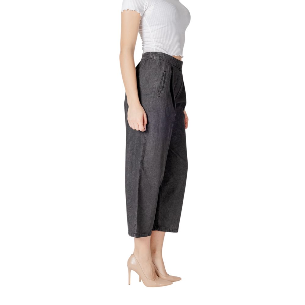 Black Cotton Jeans Denim - ventzia