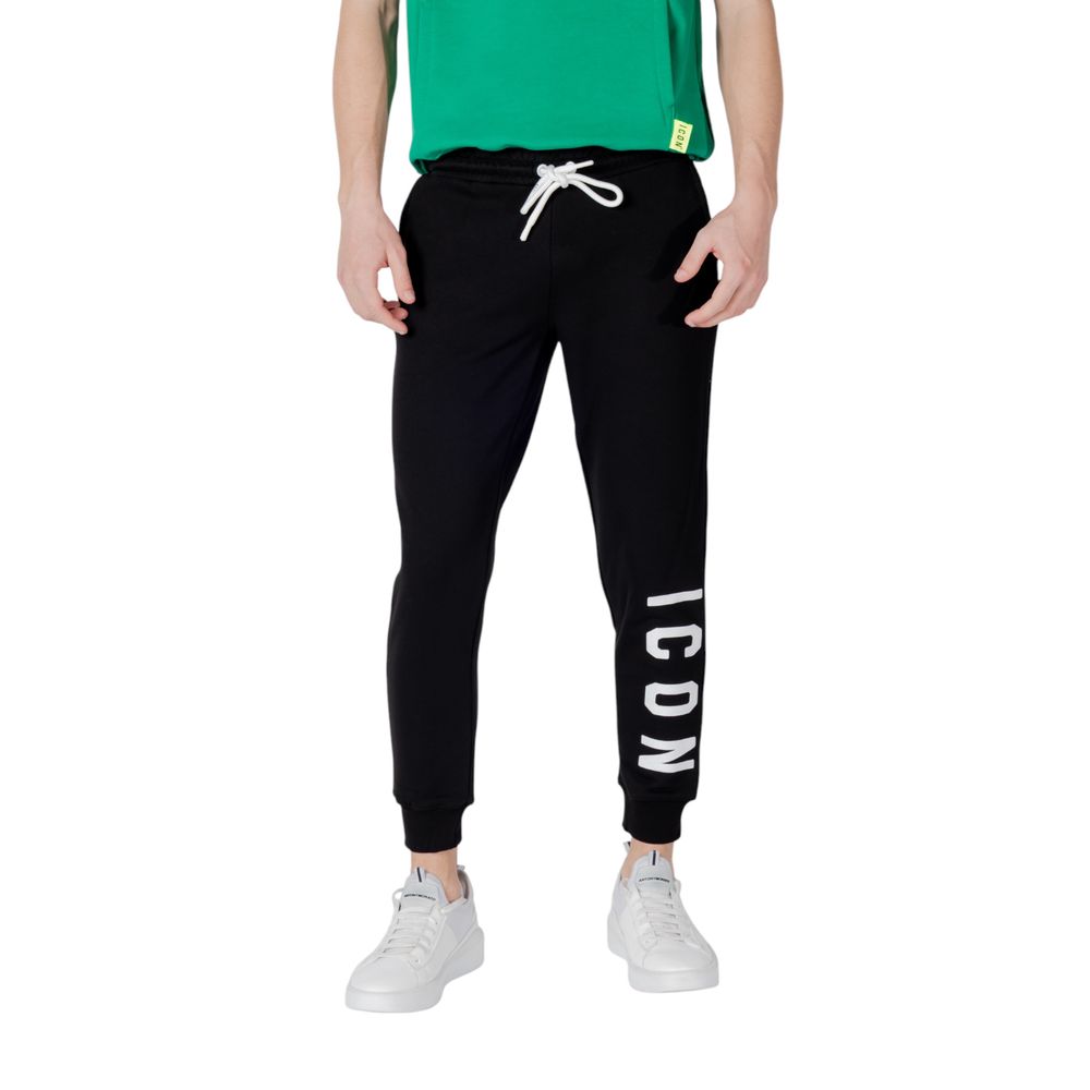Black Cotton Joggers Workout Pant - ventzia