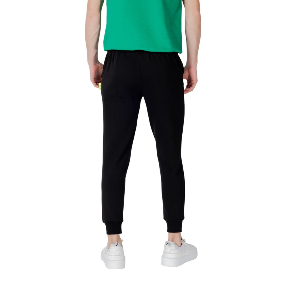 Black Cotton Joggers Workout Pant - ventzia