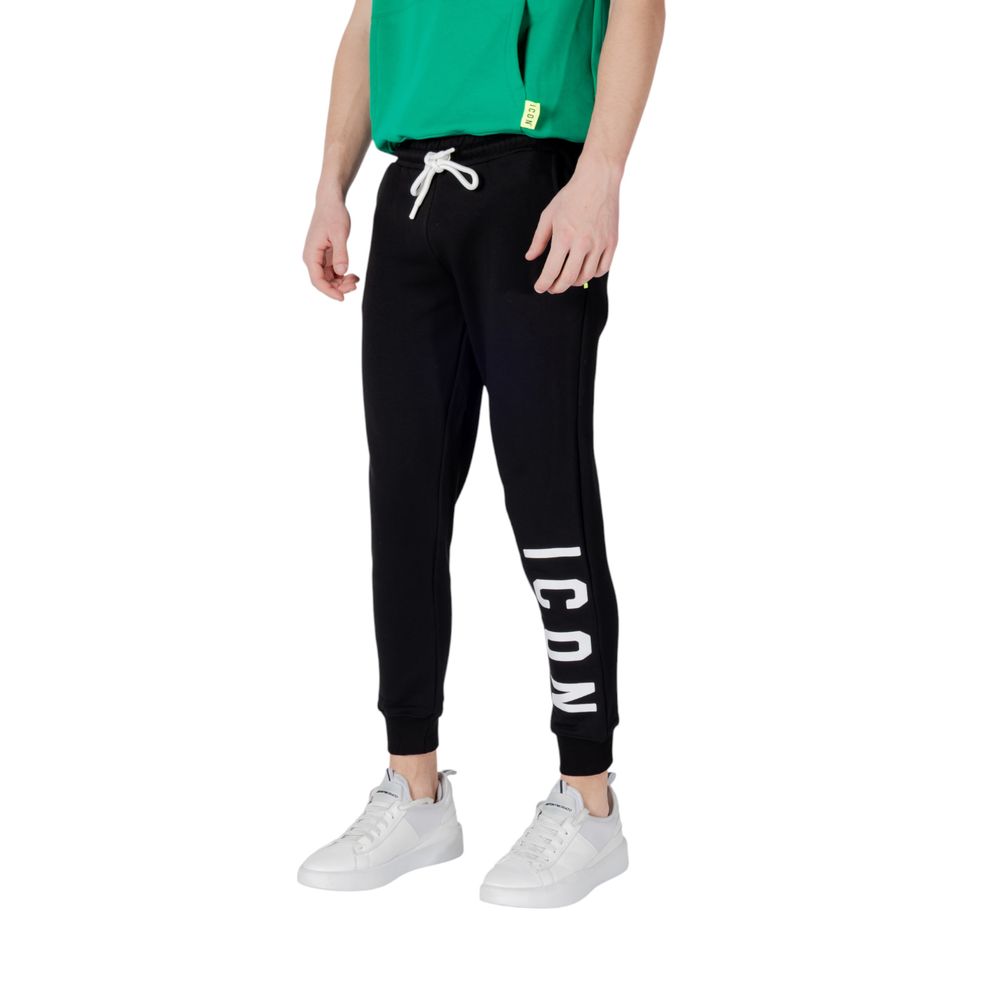 Black Cotton Joggers Workout Pant - ventzia
