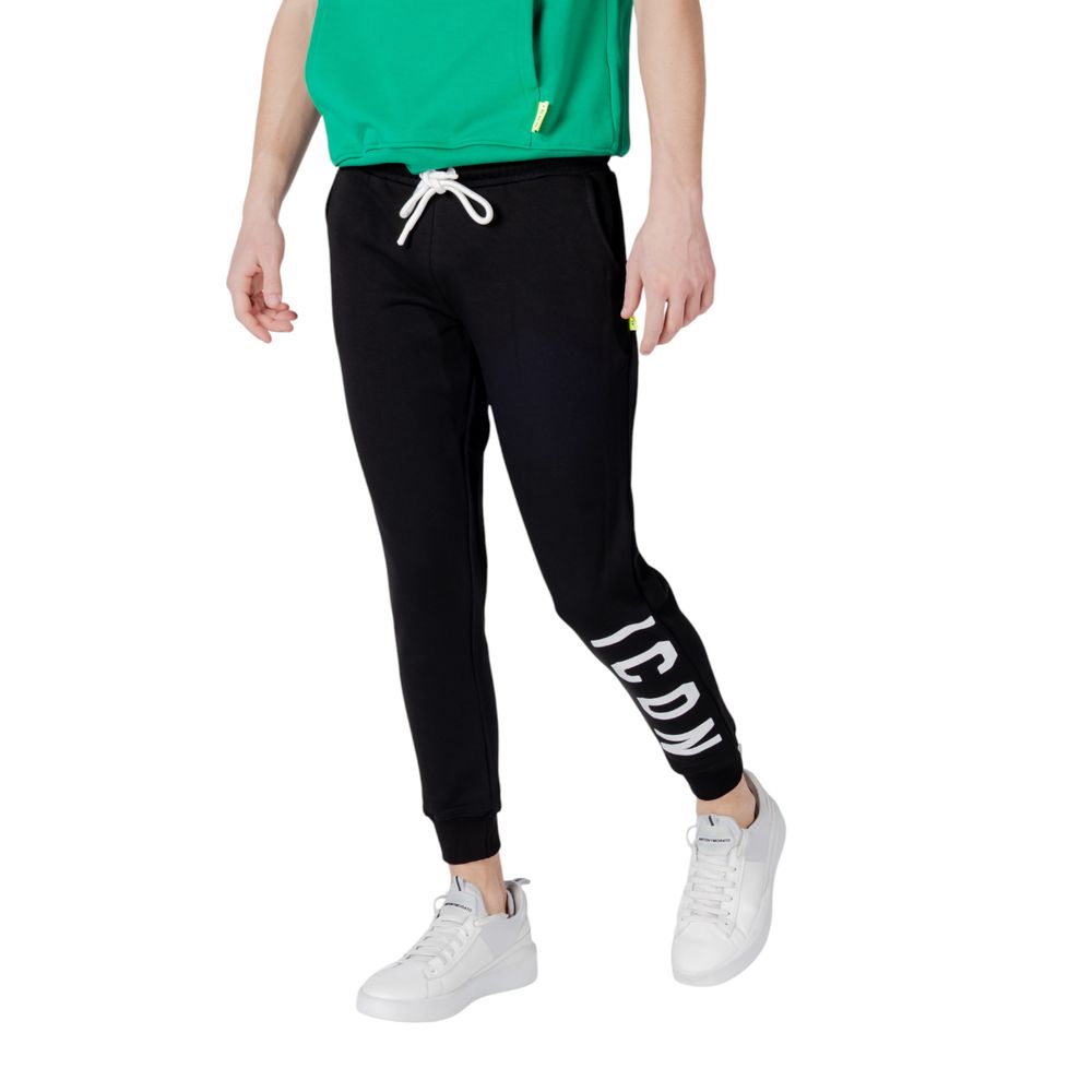 Black Cotton Joggers Workout Pant - ventzia