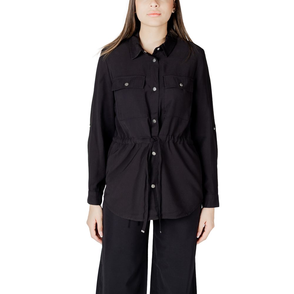 Black Viscose Blouse
