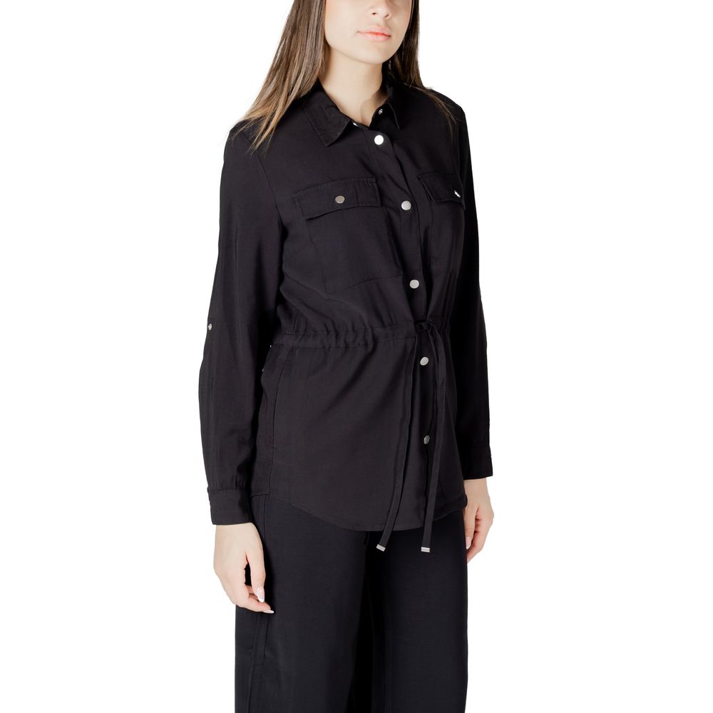 Black Viscose Blouse