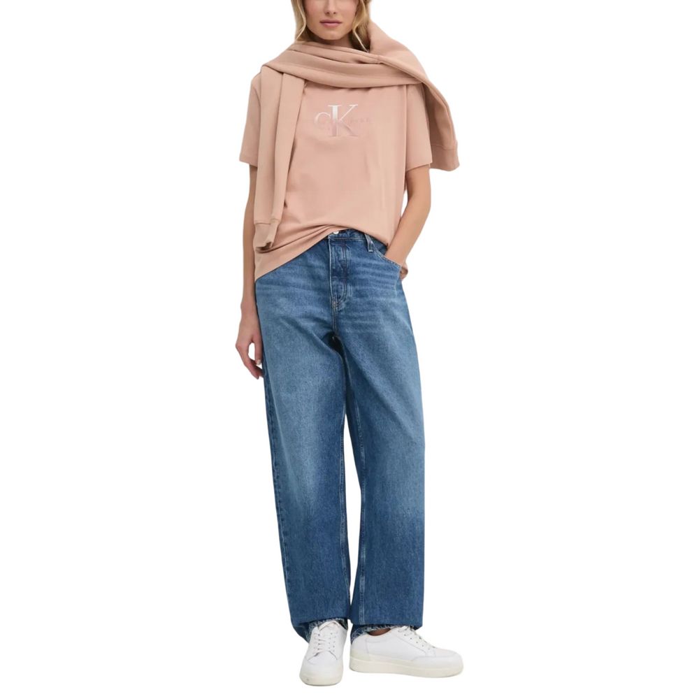Blue Cotton Mom Jeans - ventzia