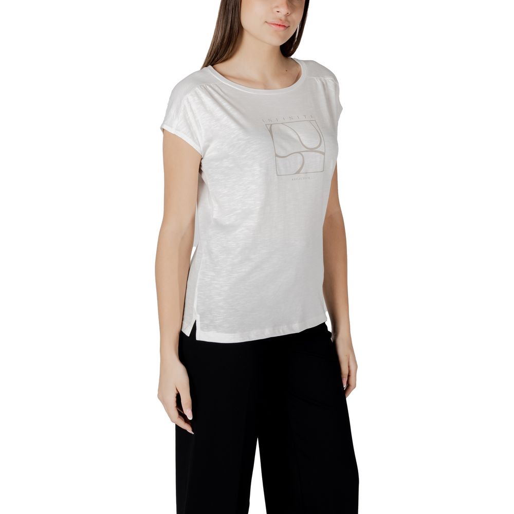 White Cotton T-Shirt - ventzia
