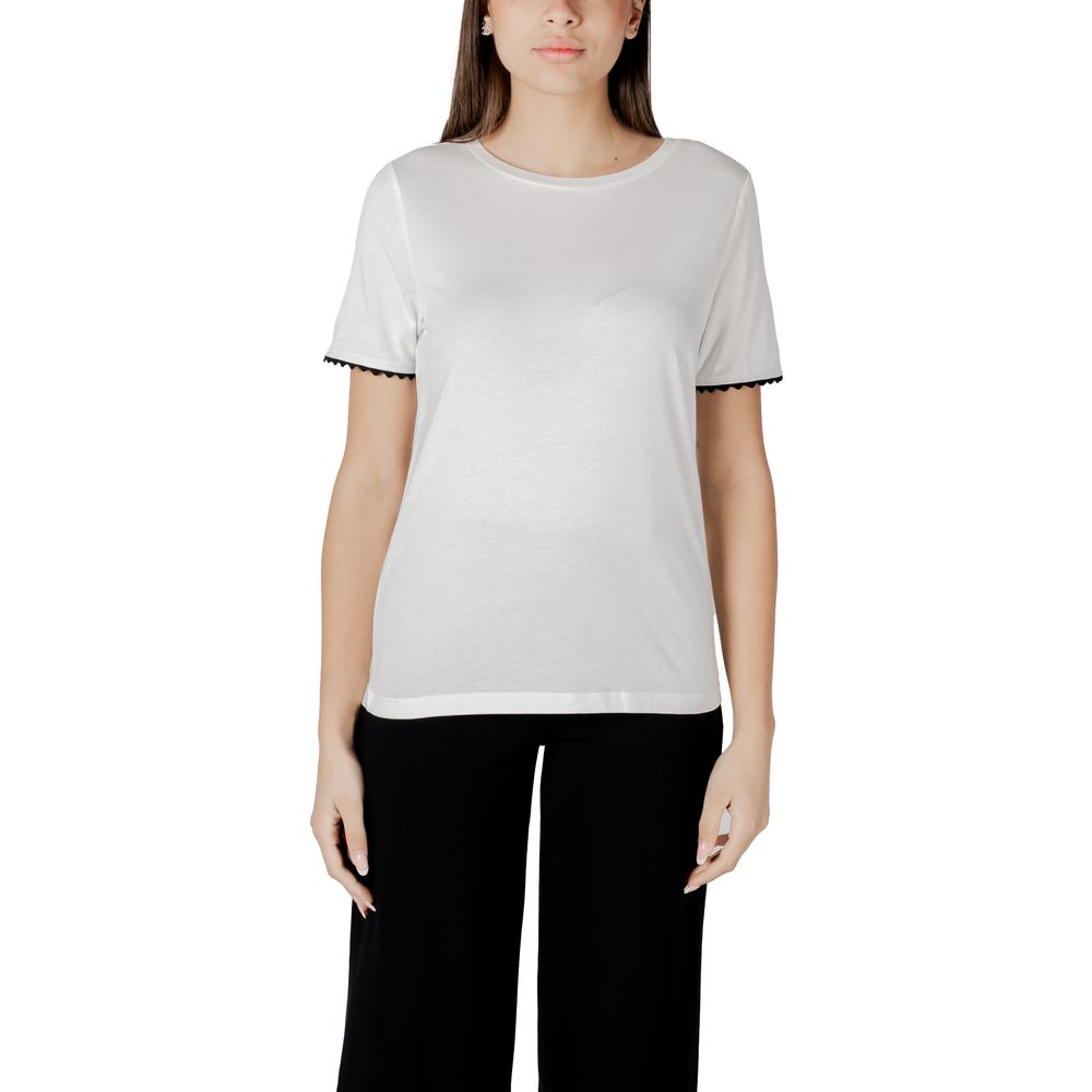 White Cotton T-Shirt - ventzia