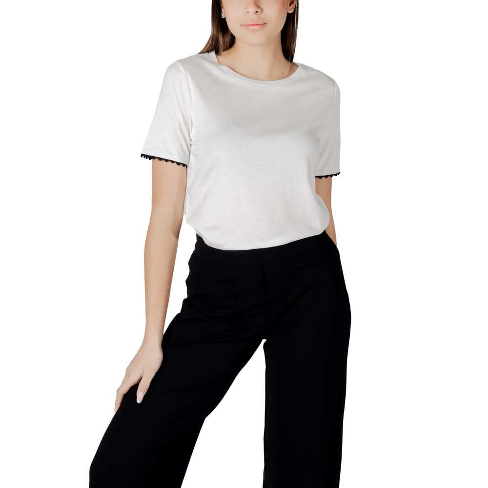 White Cotton T-Shirt - ventzia