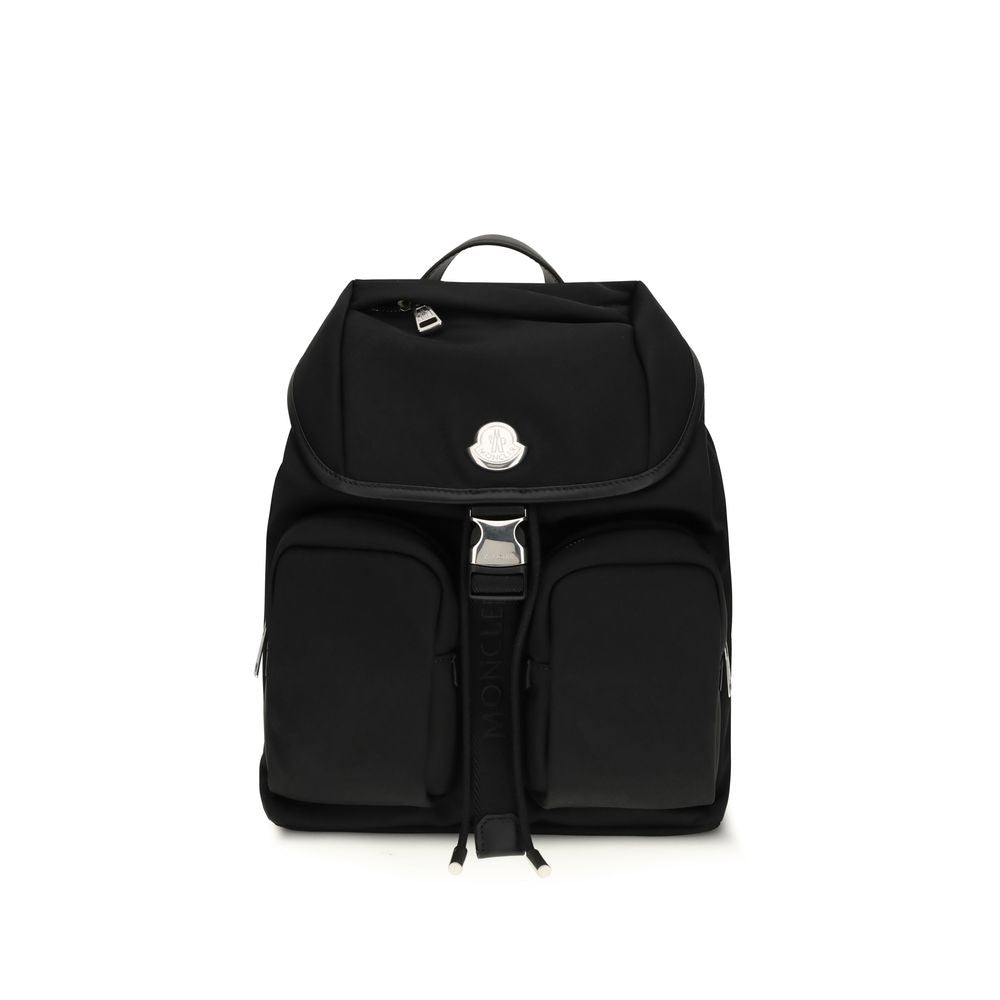 Black Nylon Backpack - ventzia