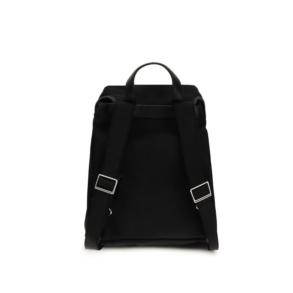 Black Nylon Backpack - ventzia