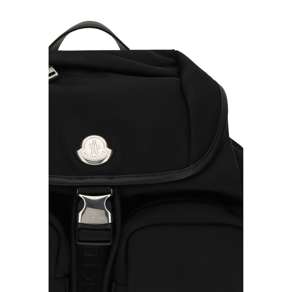 Black Nylon Backpack - ventzia