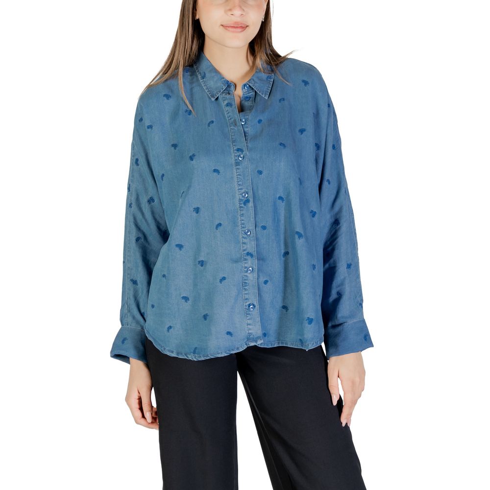 Blue Tencel Blouse - ventzia