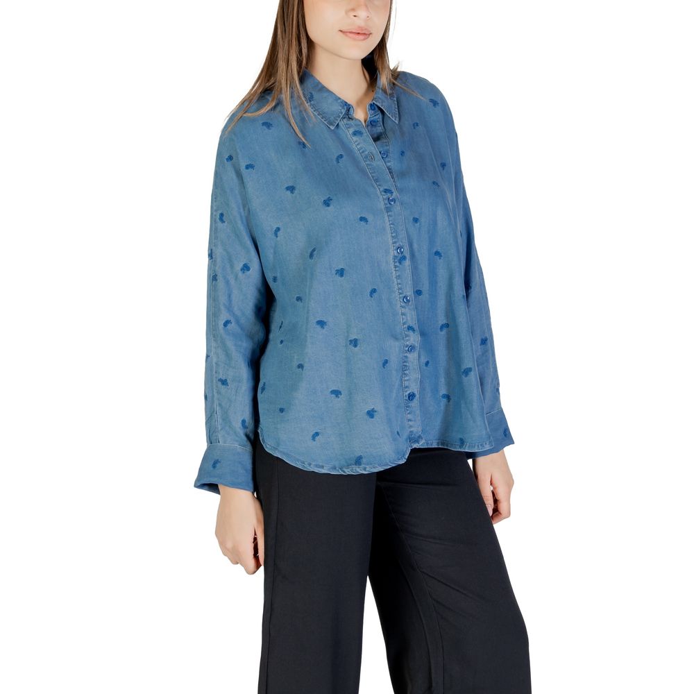 Blue Tencel Blouse - ventzia