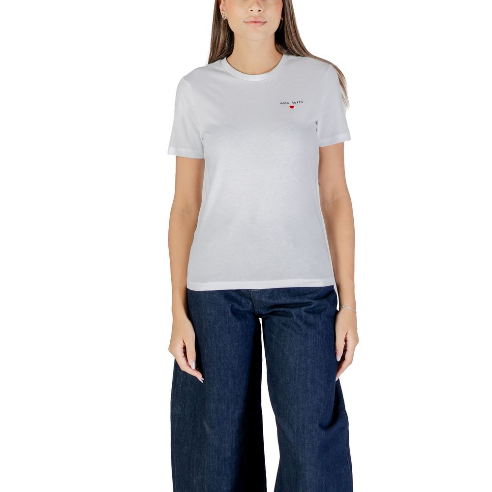 White Cotton T-Shirt - ventzia