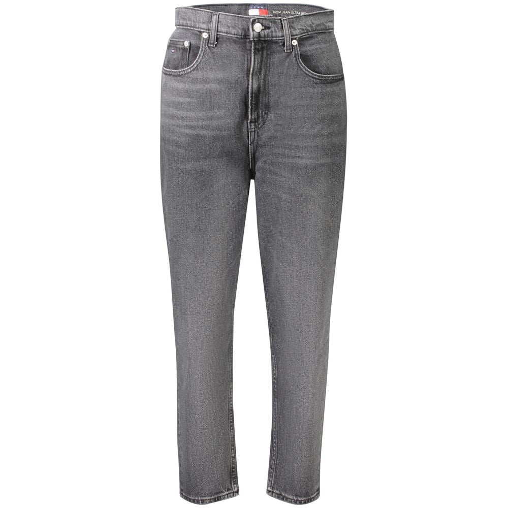 Black Cotton Women Jeans - ventzia