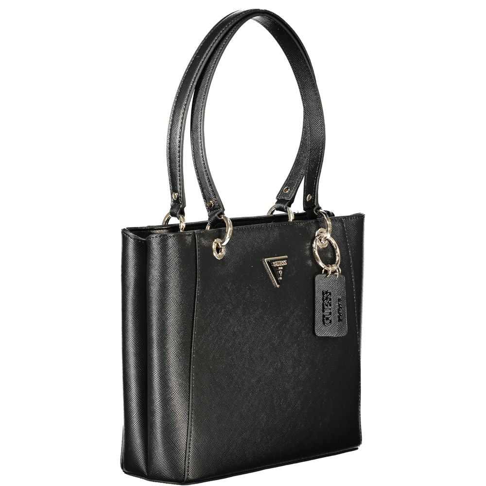 Black Polyethylene Women Handbag - ventzia