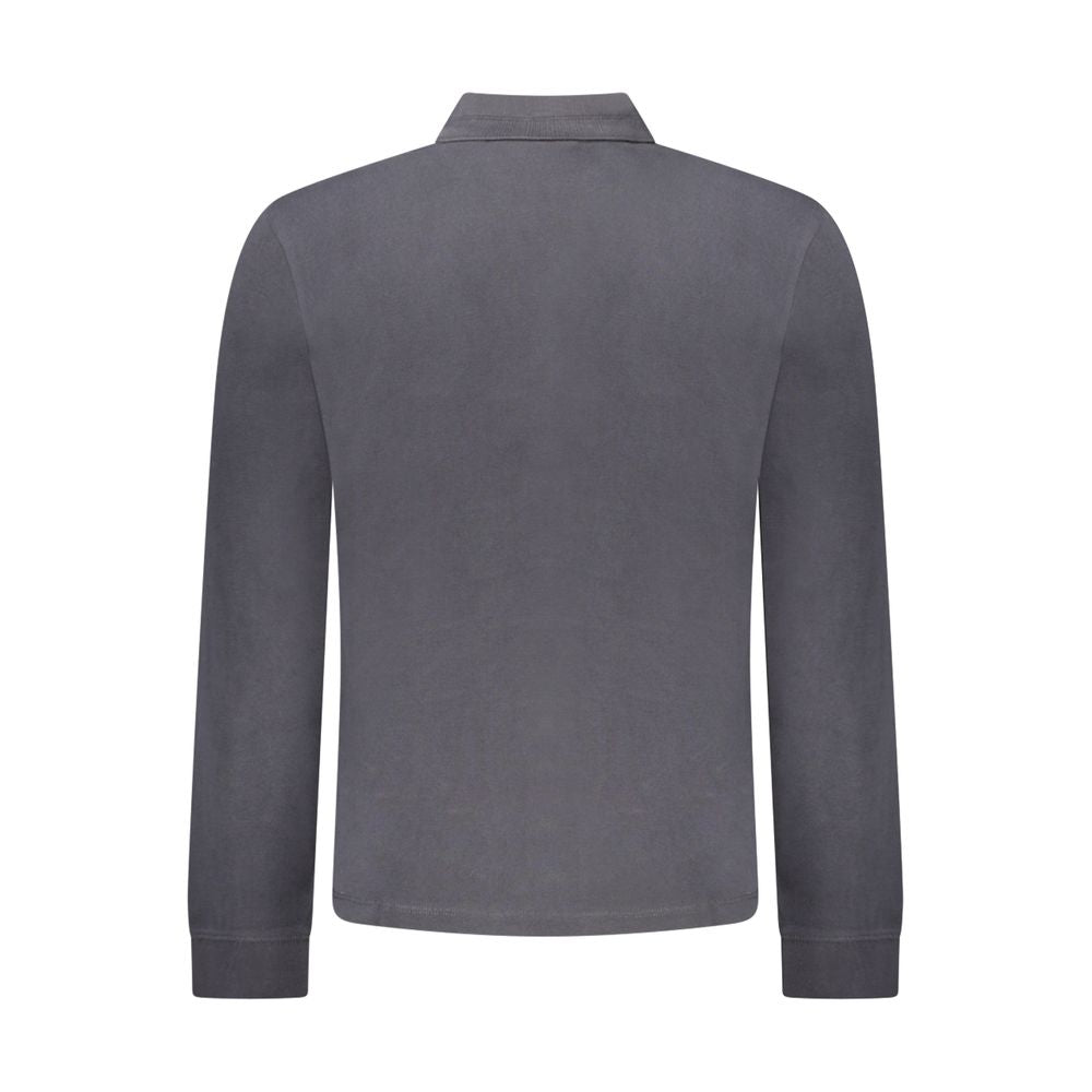 Black Cotton Men Polo Shirt - ventzia