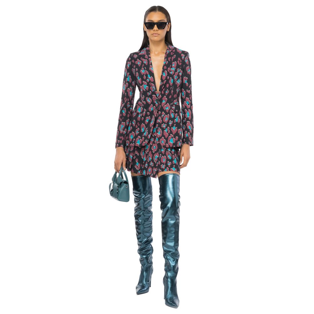 Black Polyester Women's Blazer