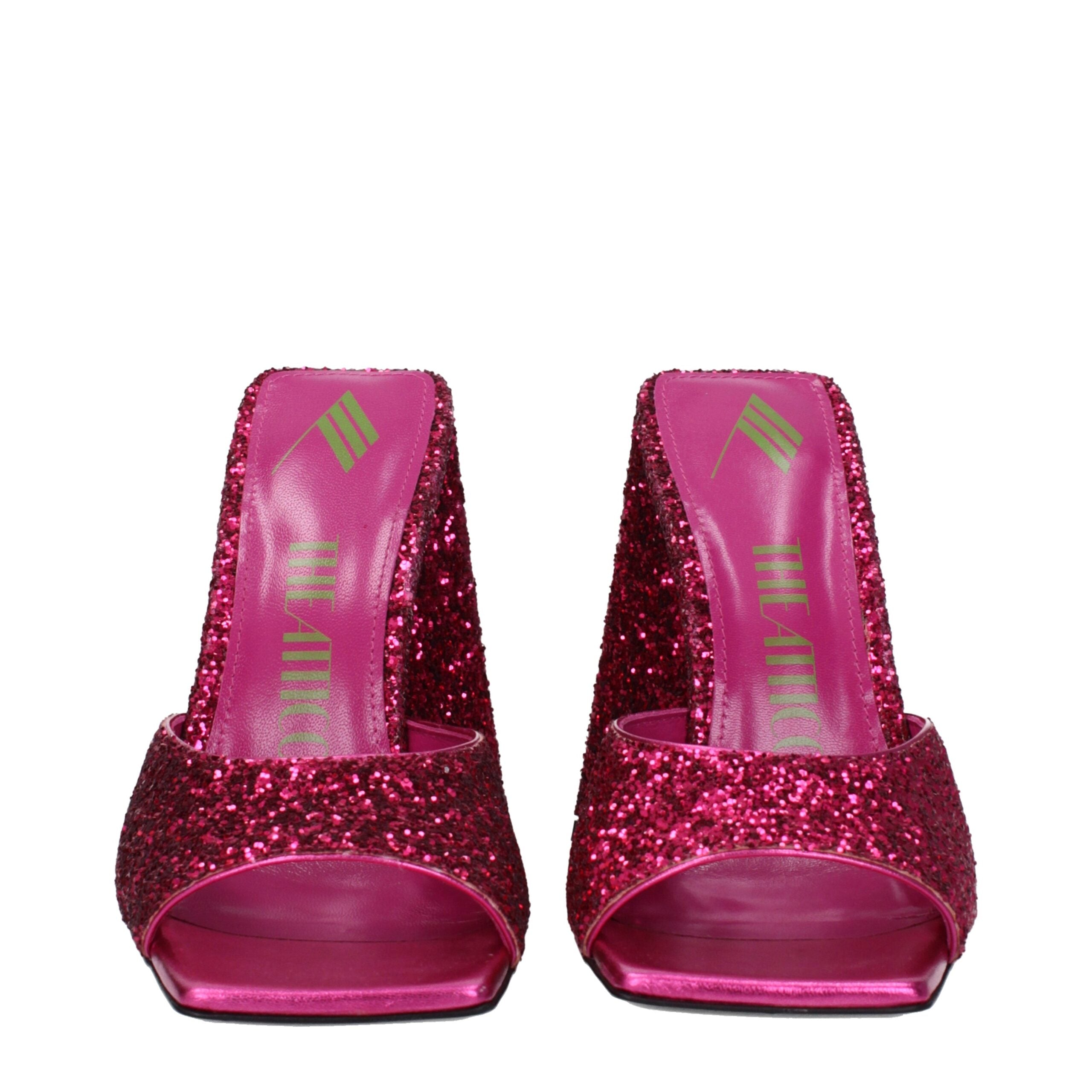 Pink Plastic Platform Sandals - ventzia