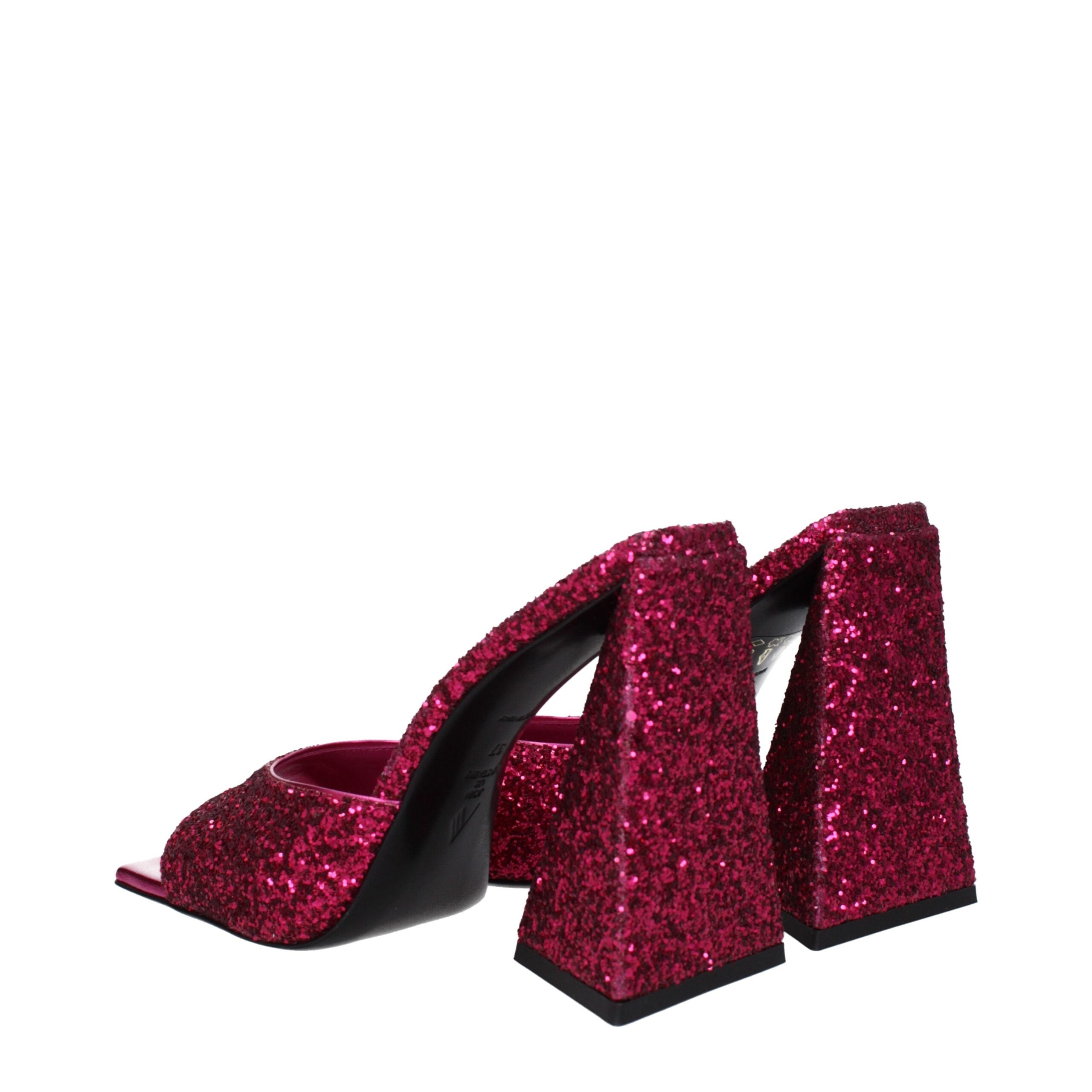 Pink Plastic Platform Sandals - ventzia