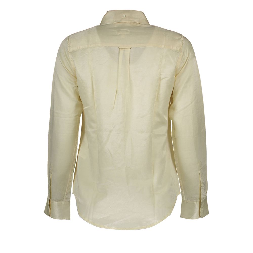 Beige Cotton Shirt - ventzia