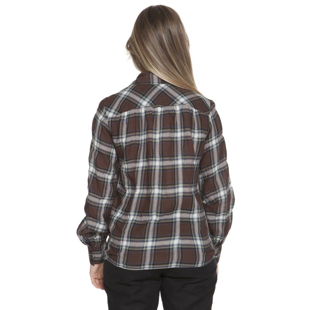 Brown Cotton Shirt - ventzia