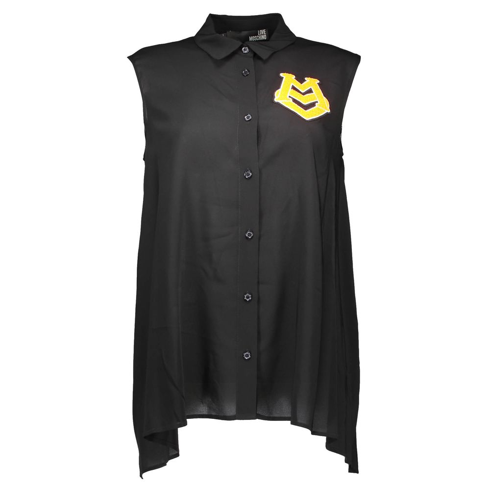 Black Viscose Shirt - ventzia