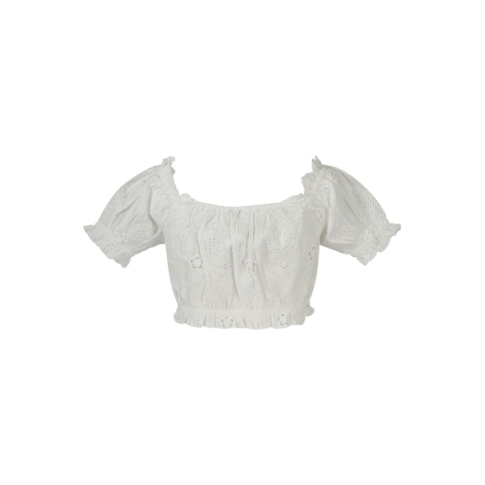 Bianco Cotton Women Shirt - ventzia