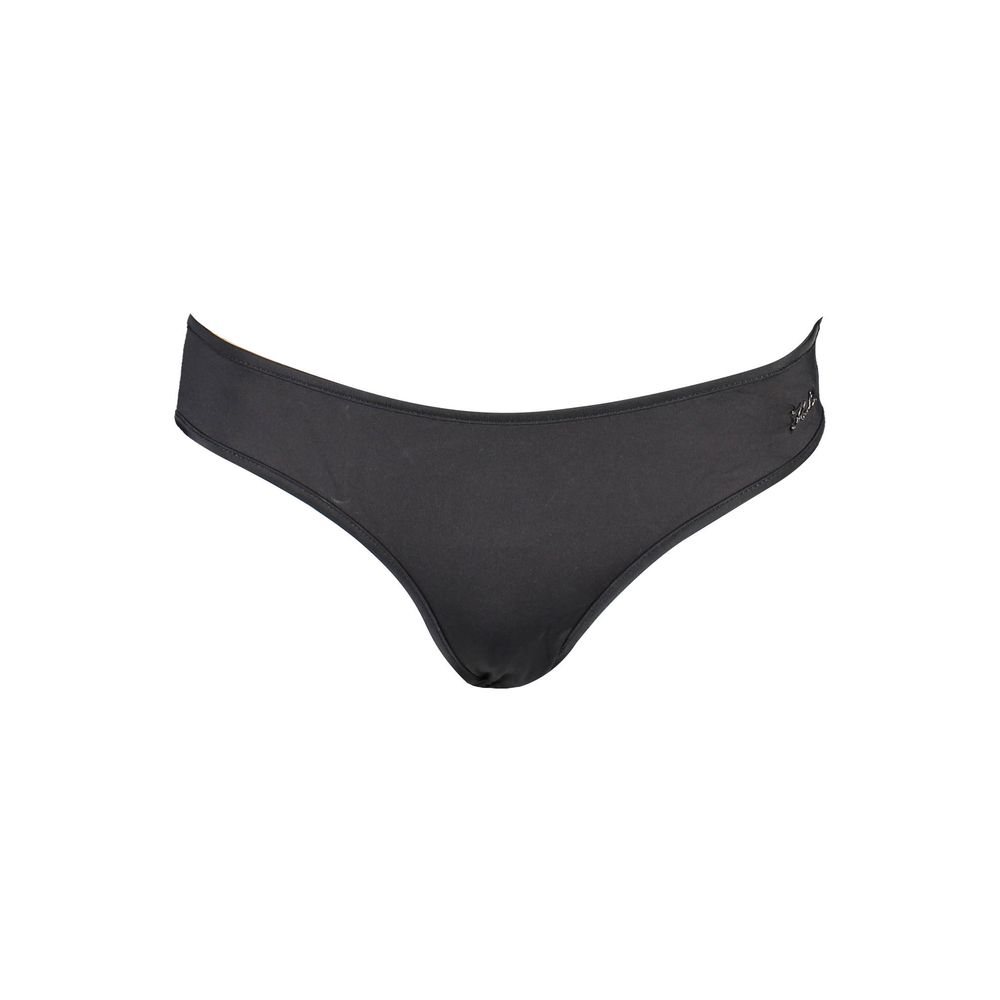 Black Polyamide Women's Swim Briefs - ventzia