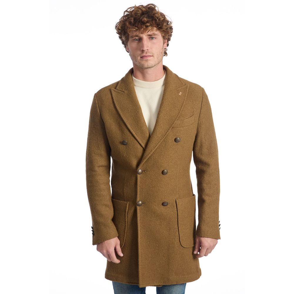 Brown Wool Men's Jacket
