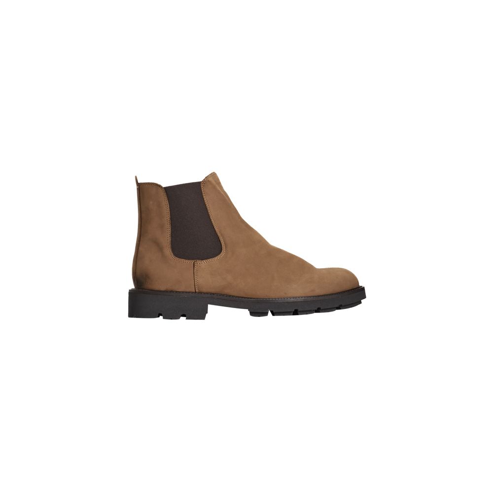 Brown Calfskin Men Boot - ventzia