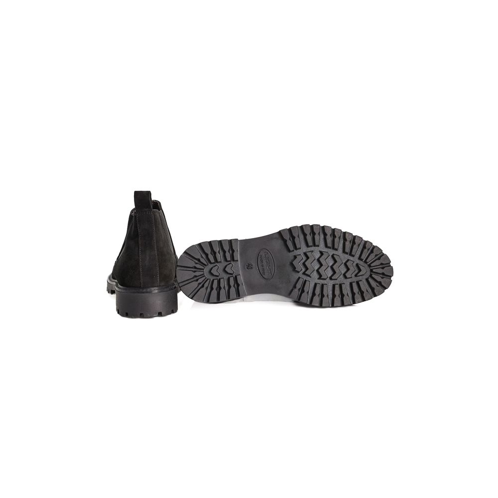 Black Calfskin Men Boot - ventzia