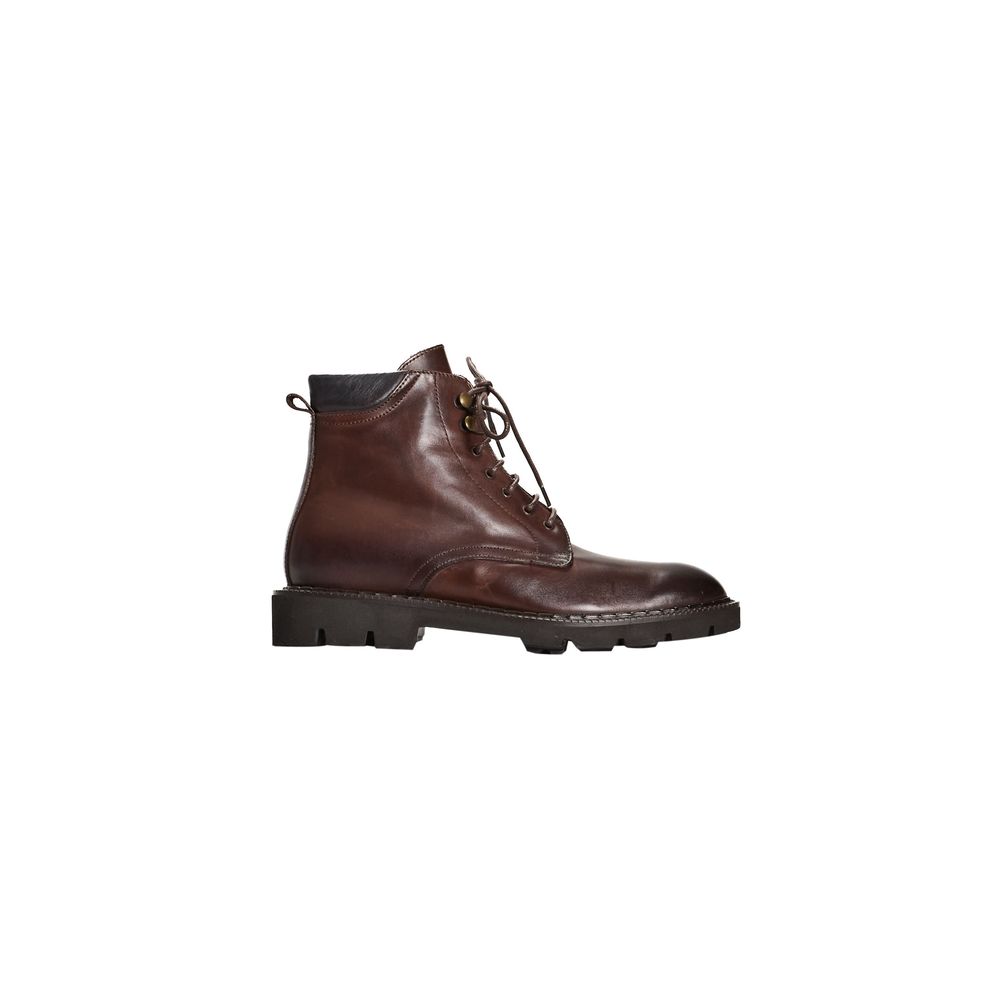 Brown Calfskin Men Boot - ventzia