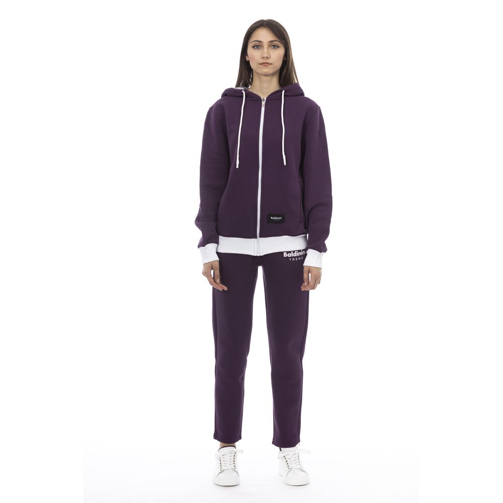 Purple Cotton Women's Sweater
