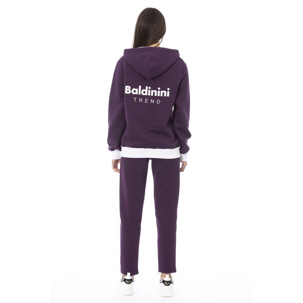 Purple Cotton Women's Sweater