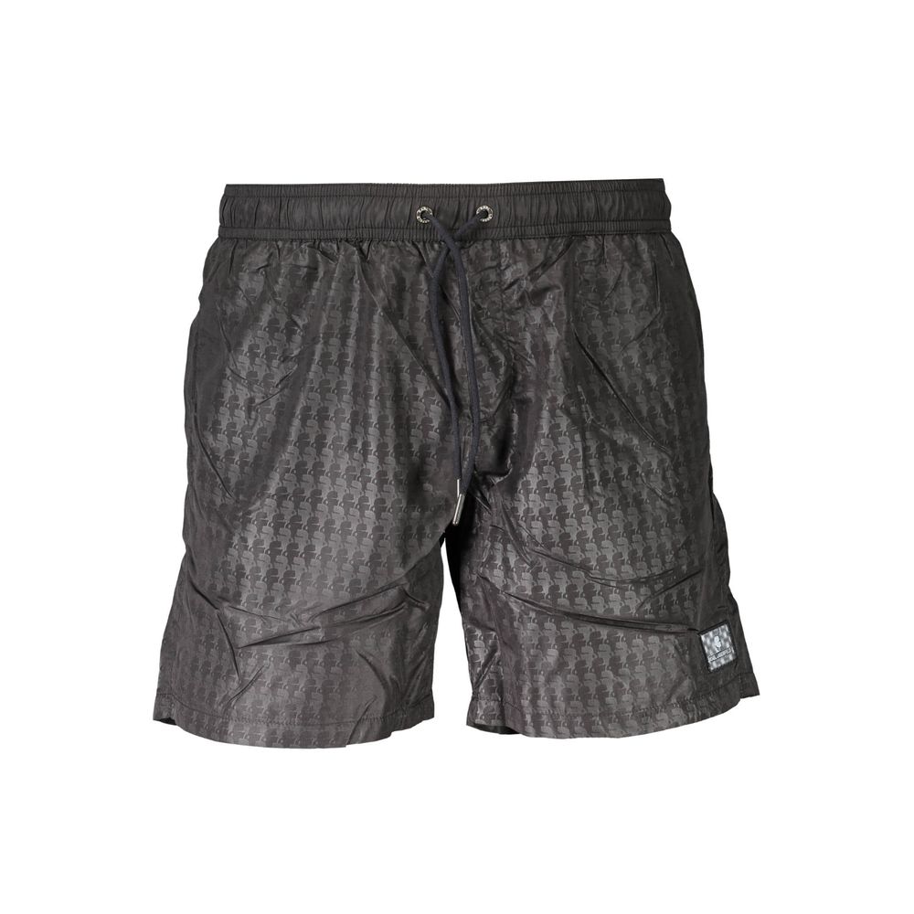 Black Polyester Swimwear - ventzia