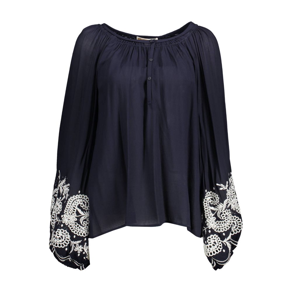 Blue Viscose Shirt - ventzia