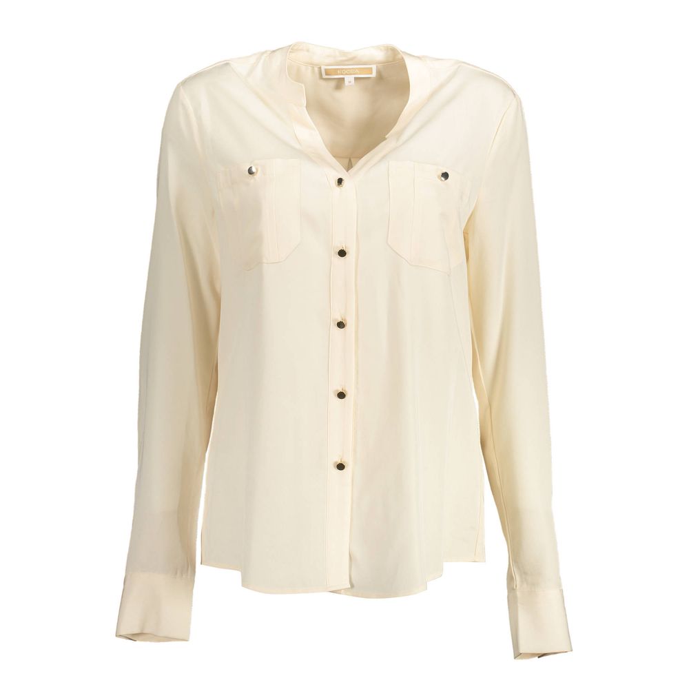 White Lyocell Shirt - ventzia