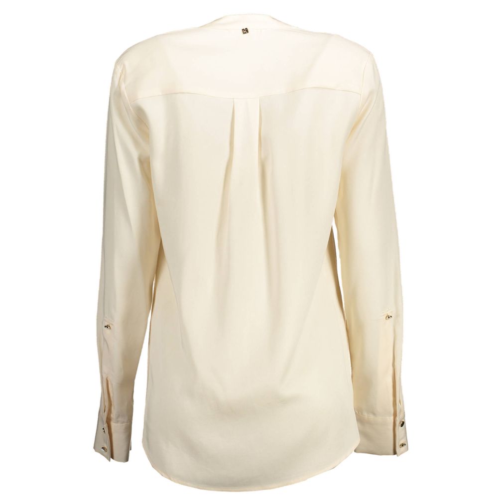 White Lyocell Shirt - ventzia