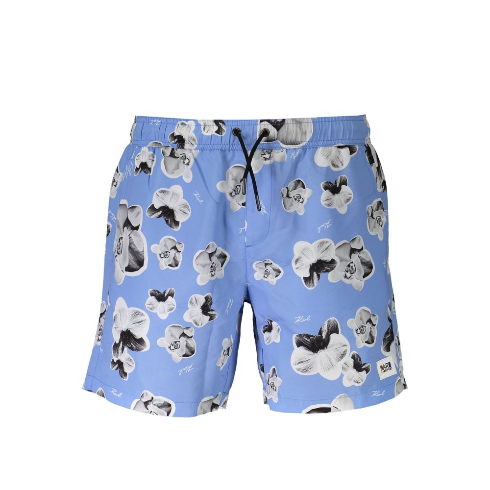 Azzurro Polyester Men Swim Boxer - ventzia