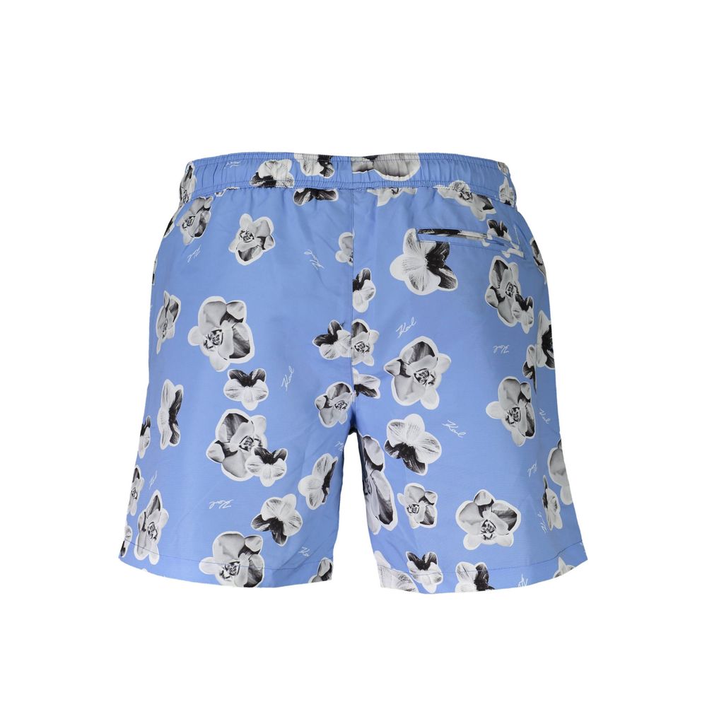 Azzurro Polyester Men Swim Boxer - ventzia