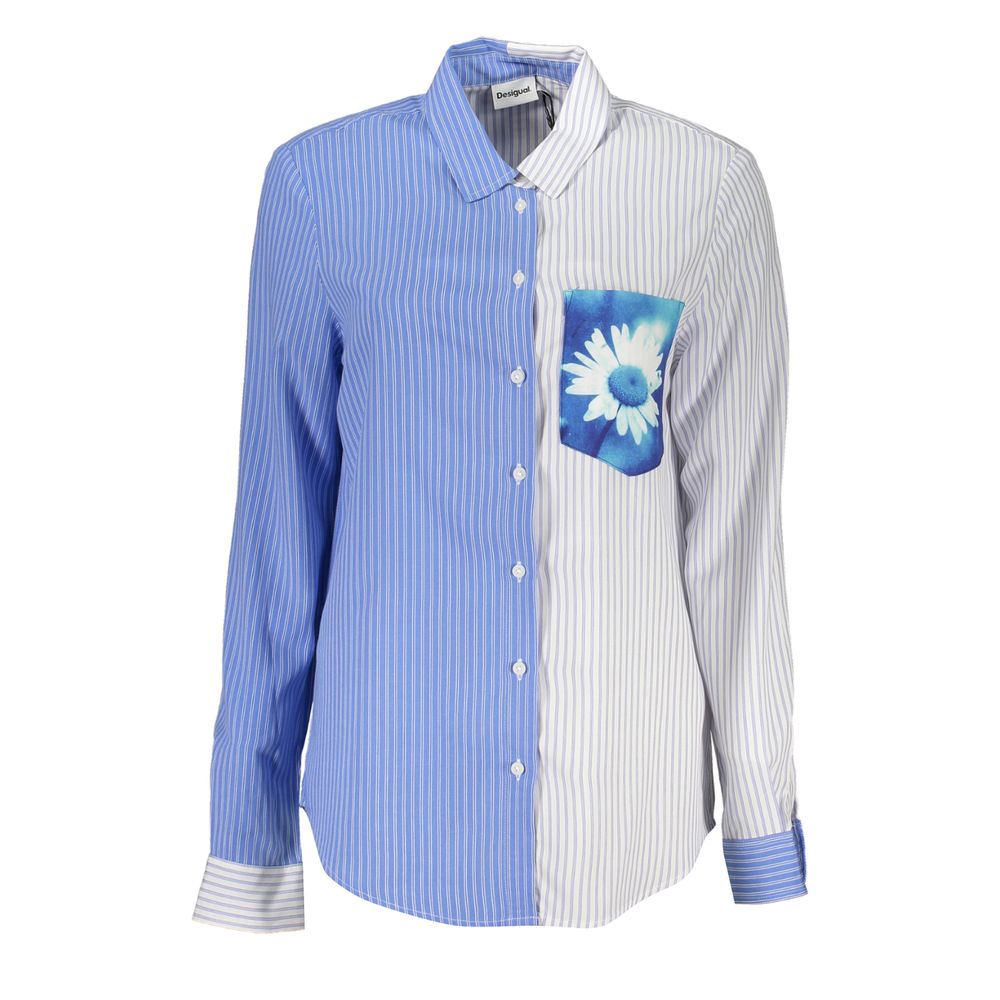 Blue Viscose Shirt - ventzia