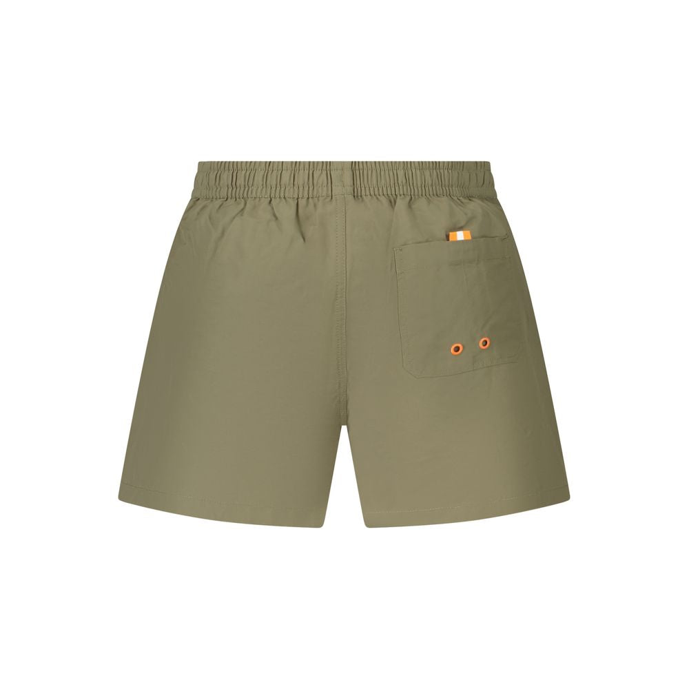 Verde Nylon Men Swim Boxer