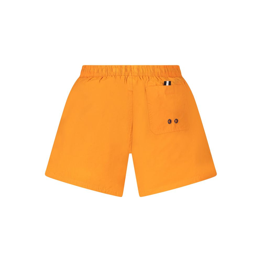 Arancione Nylon Men's Swim Boxer - ventzia