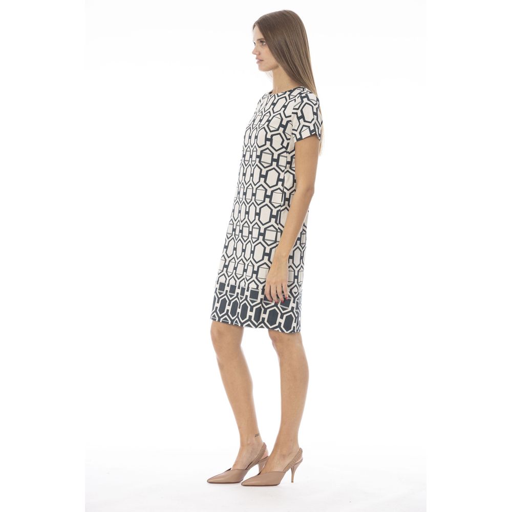White Cotton Women Dress - ventzia