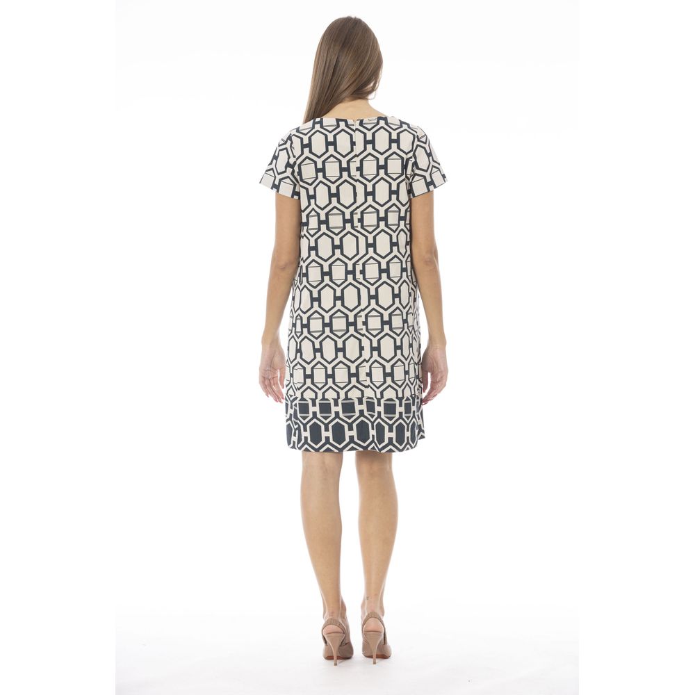 White Cotton Women Dress - ventzia